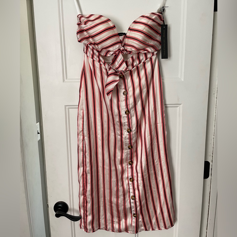 House of Harlow x Revolve Colette Dress Red Stripe - Picture 4 of 6
